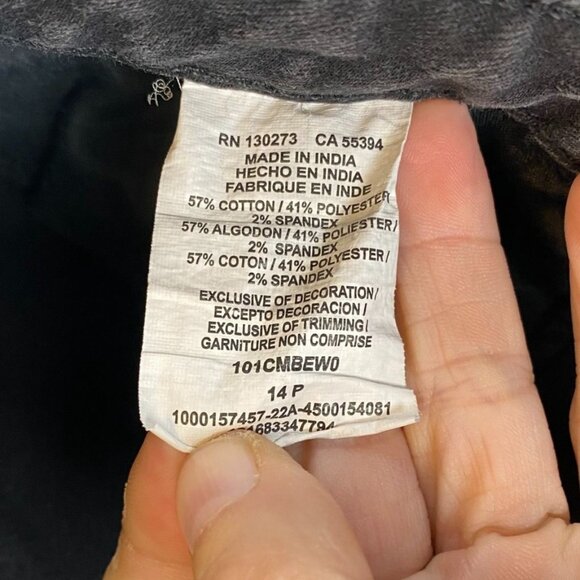 Lee Women's Jeans Size 14P Regular Fit Bootcut Mid-Rise Black Denim Casual Y2K - Picture 8 of 13